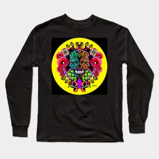 the death in a tree in mexican ecopop floral art Long Sleeve T-Shirt